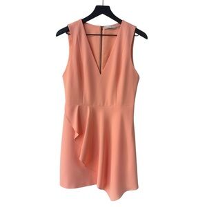 Alice + Olivia Callie Asymmetrical Ruffle Mini Dress